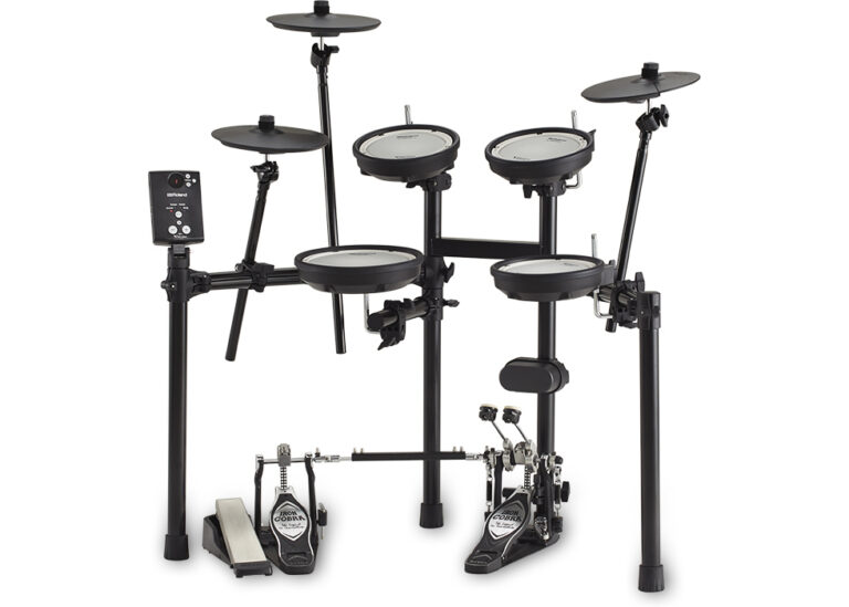 Electronic drum kit for home practice and online drum lessons